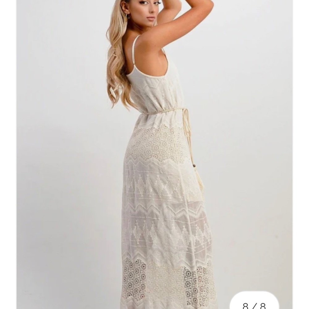 Kaii Aztec Embroidered Maxi Dress - NWT